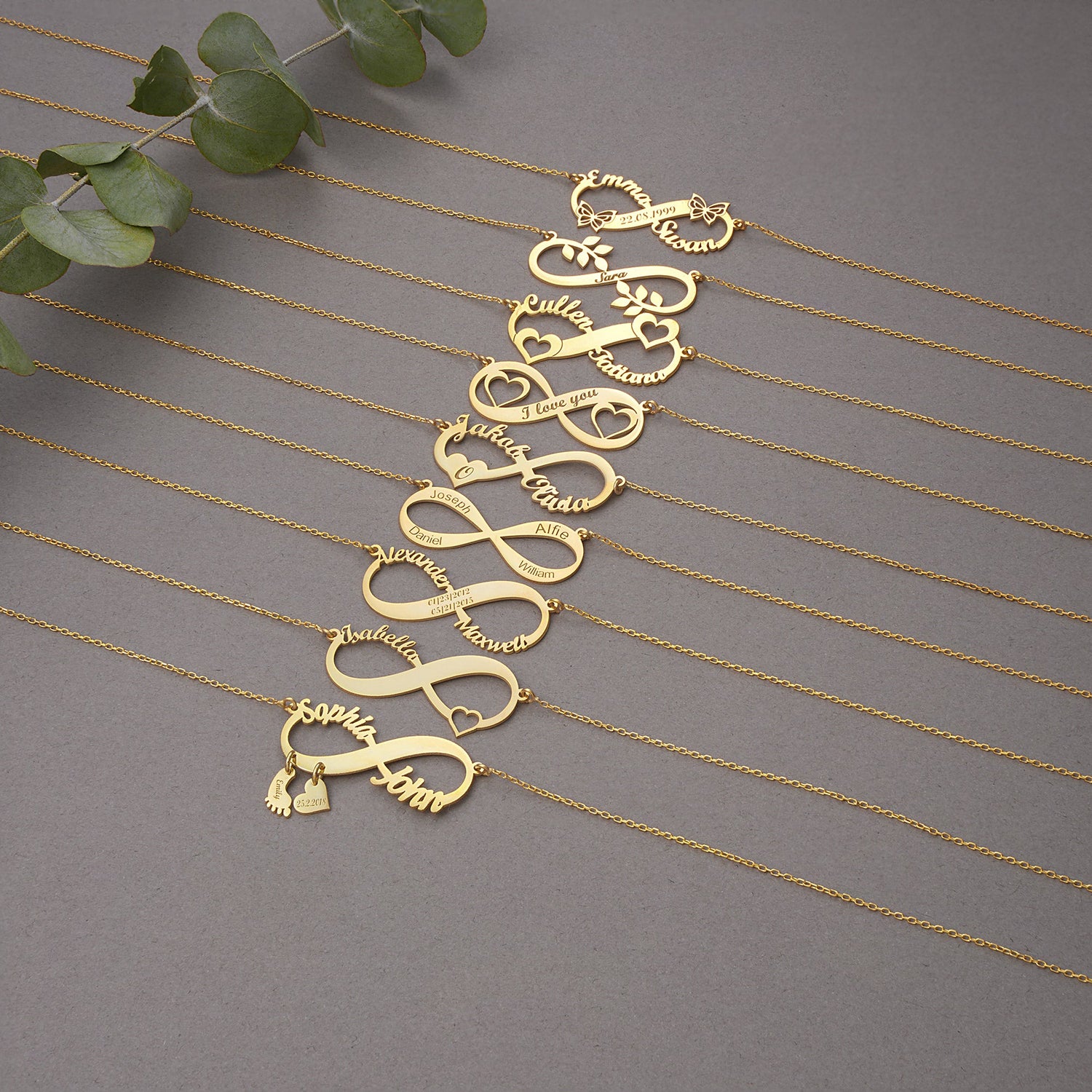 Engravable Infinity Necklace