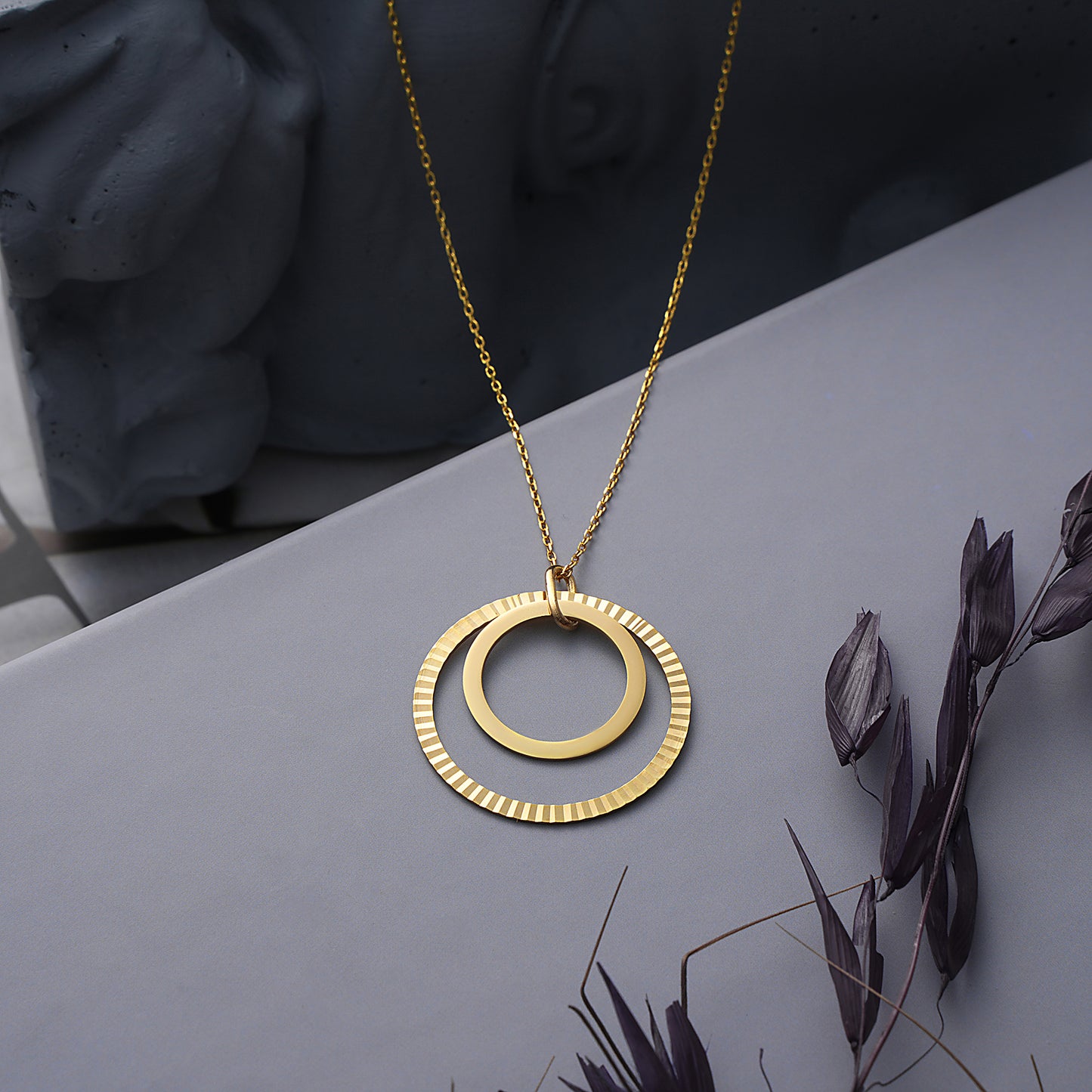 Circle in Circle Necklace