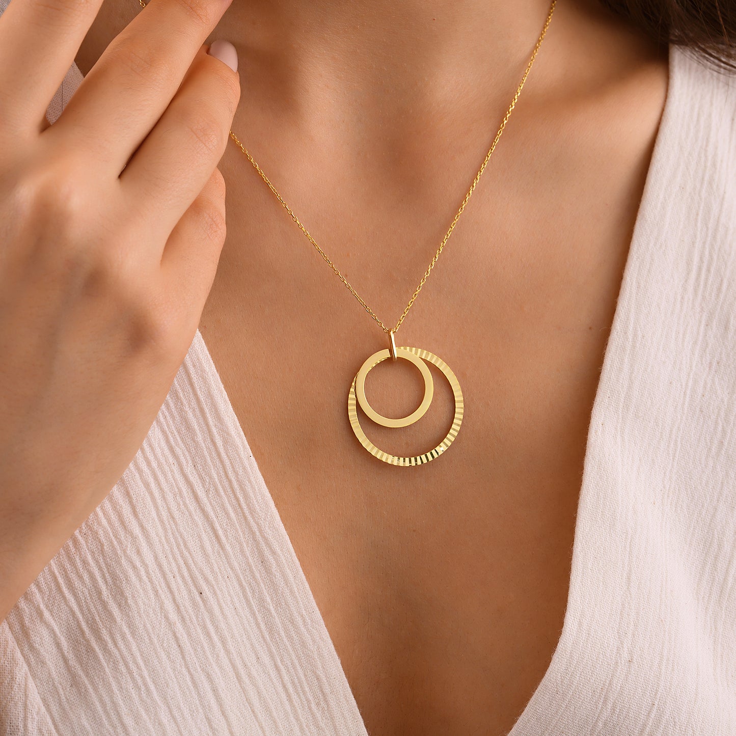 Circle in Circle Necklace